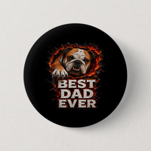 Dad Design Funny Dog Fathers Day From Daughter 6 Cm Round Badge