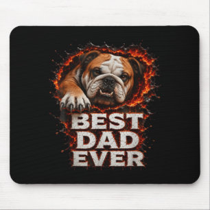 Dad Design Funny Dog Fathers Day From Daughter Mouse Pad