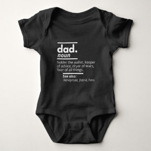 Dad Dictionary Definition - Funny Fathers Day Gift Baby Bodysuit