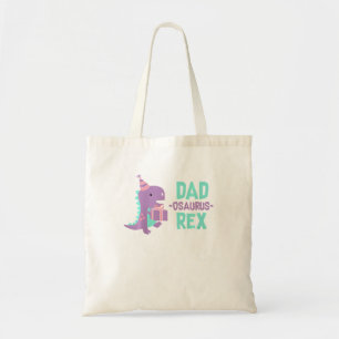Dad Dinosaur Family Matching Birthday Girls Party Tote Bag