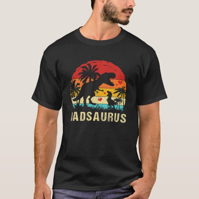Dad Dinosaur Funny Kid Dad Saurus 2022 T-Shirt (Front)