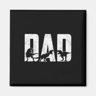 Dad Dinosaur Lover Cool Vintage Mens Fathers Day Magnet