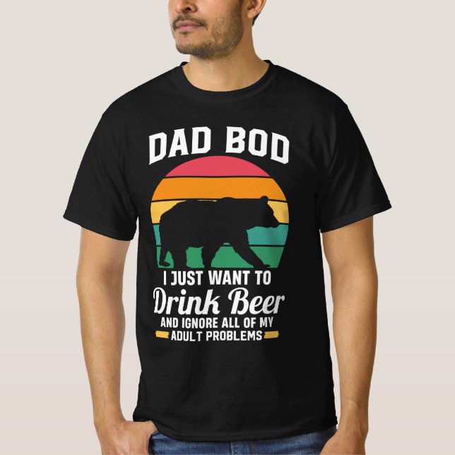 Dad Drinks Beer T-Shirt (Front)