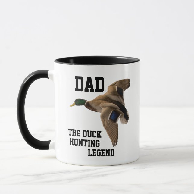 Dad Duck Hunting Legend Mallard Father's Day Mug (Left)