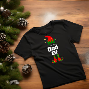 Dad Elf family matching Christmas T-Shirt