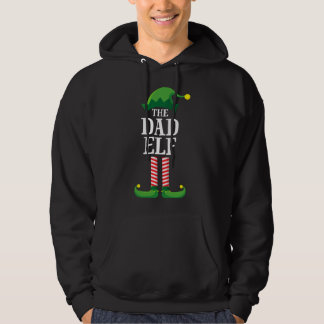 Dad Elf Matching Family Christmas Party Pajama Hoodie