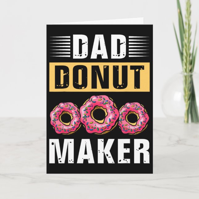 Dad Est. 1972 Daddy Fathers Day  Card (Front)