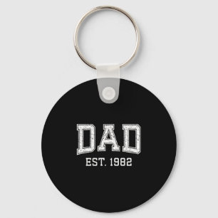 Dad Est 1982 Dad D Fathers Day Ized Key Ring