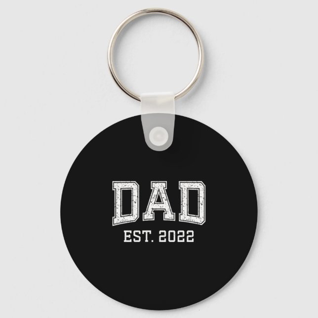 Dad Est 2022 Dad D Fathers Day Ized  Key Ring (Front)