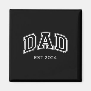 Dad Est. 2024 Daddy Expect Ba  Magnet