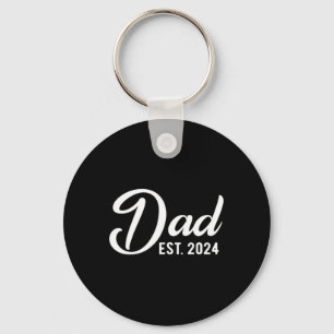 Dad Est 2024 First Fathers Day 2024 Promoted To Da Key Ring