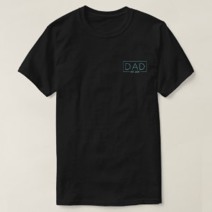 Dad est 2025 Daddy to be, Promoted To Daddy 2025 T-Shirt