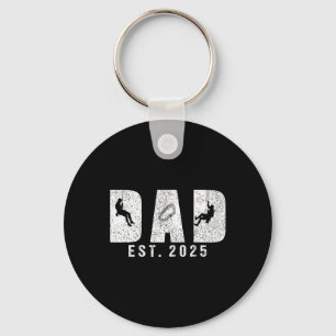 Dad Est 2025 Mountain Climbing Tool Dad To Be New Key Ring