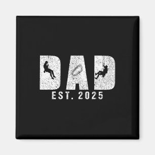 Dad Est 2025 Mountain Climbing Tool Dad To Be New Magnet