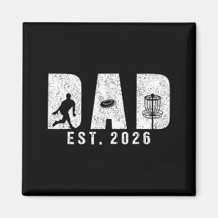 Dad est 2026 disc golf dad to be new baby daddy magnet