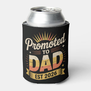 Dad Est. 2026 Funny New Dad Pregnancy Announcement Can Cooler
