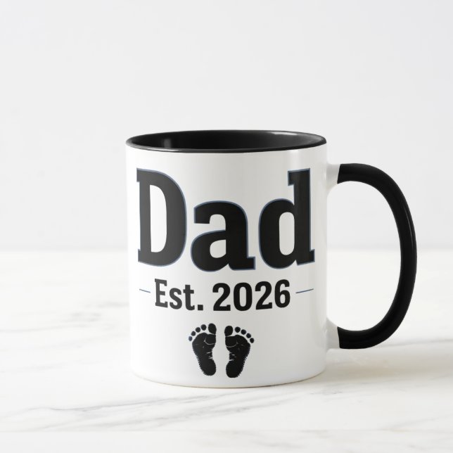Dad Est 2026 Mug (Right)
