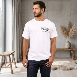 Dad Est. 2027 Minimalist Modern New Father Person T-Shirt