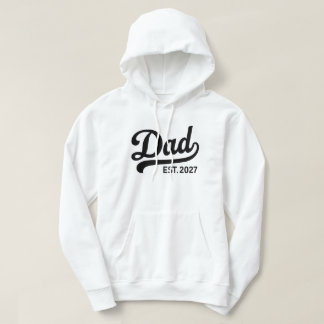Dad Est 2027 New Father to Be Baby Announcement  Hoodie