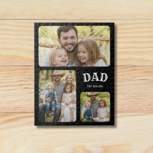 Dad Est 3 Photo Jigsaw Puzzle