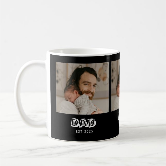 Dad Est Photo Gift New Father Keepsake Coffee Mug (Left)