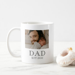 Dad Established 2 Photo Coffee Mug