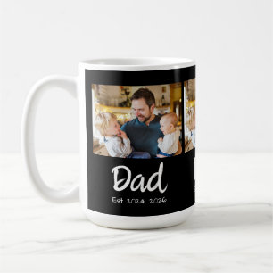 Dad Established 3 Photo Coffee Mug