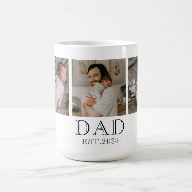 Dad Established 3 Photo  Coffee Mug (Center)