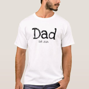 Dad Established Bold Black White T-Shirt
