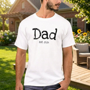Dad Established Bold Black White T-Shirt