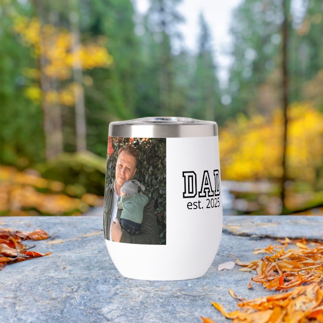 Dad Established Custom Year Photo Father Keepsake (Outdoor (Rotated))