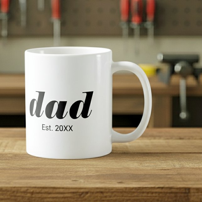 Dad Established New Dad Gift Coffee Mug (Creator Uploaded)