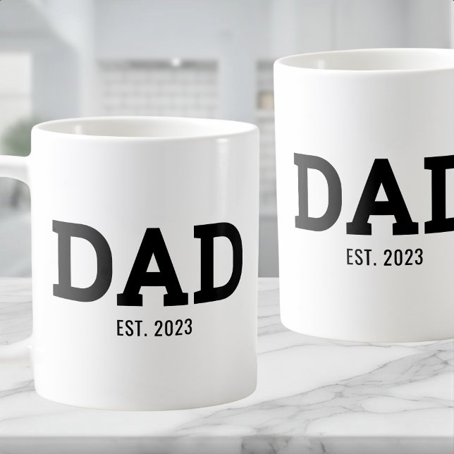 Dad Established New Dad Gift Coffee Mug (Creator Uploaded)