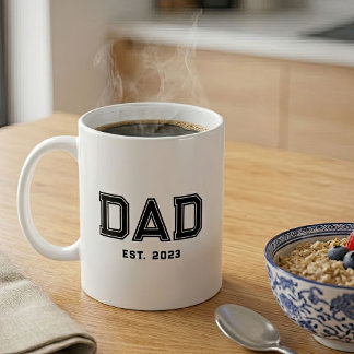 Dad Established New Dad Gift Coffee Mug
