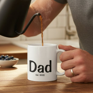 Dad  Established New Dad Gift  Coffee Mug