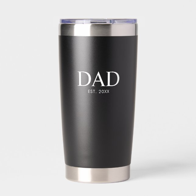 Dad Established New Dad Gift Insulated Tumbler (Front)