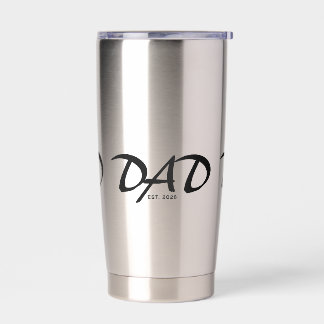 Dad Established New Dad Gift Insulated Tumbler