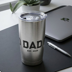 Dad Established New Dad Gift Insulated Tumbler