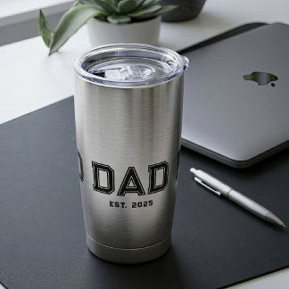 Dad Established New Dad Gift Insulated Tumbler