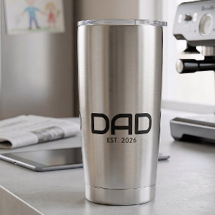 Dad Established New Dad Gift  Insulated Tumbler