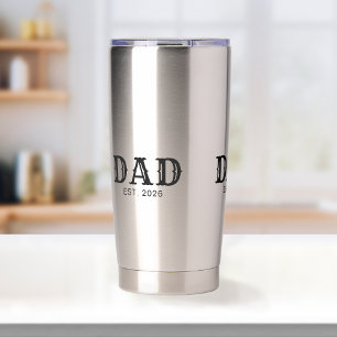 Dad Established New Dad Gift Insulated Tumbler