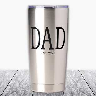 Dad Established New Dad Gift  Insulated Tumbler