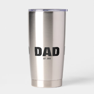 Dad Established New Dad Gift Insulated Tumbler