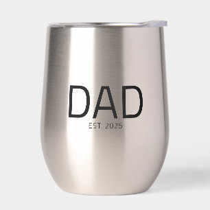 Dad Established New Dad Gift Thermal Wine
