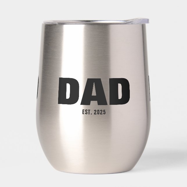 Dad Established New Dad Gift Thermal Wine (Left)