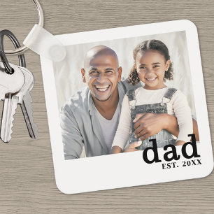Dad Established Personalised Photo Key Ring