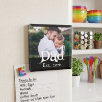 Dad Established Photo Black Fun Bold Simple