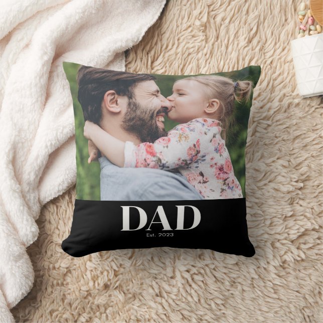  Dad Established Photo Cushion (Blanket)