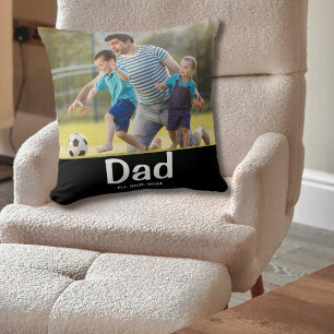 Dad Established Photo Cushion