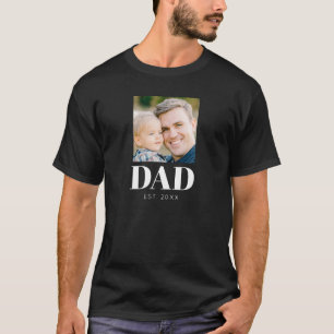 Dad Established Photo Fathers Day T-Shirt